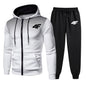 Men's 2 Piece Set Daily Hooded Sweatsuit