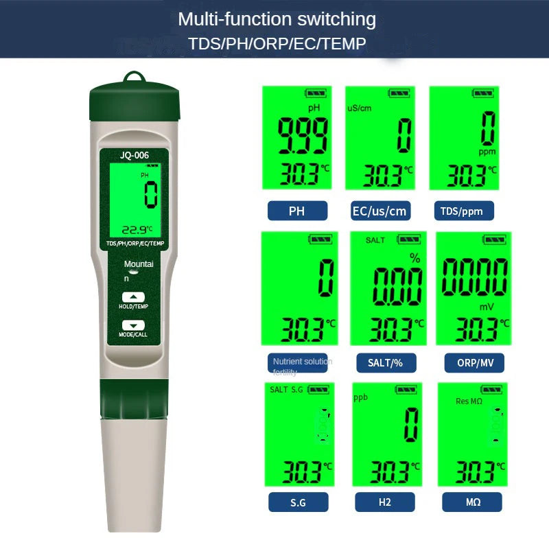 10 in 1 Water Quality Monitor Tester