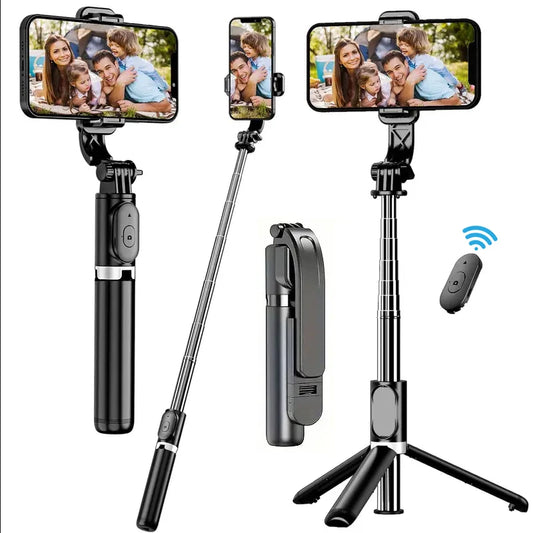 Telescopic Selfie Stick Tripod  For iPhone Android
