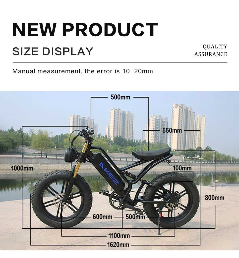 Electric Motorcycle Max 45 Miles Mountain  Off-Road Bike
