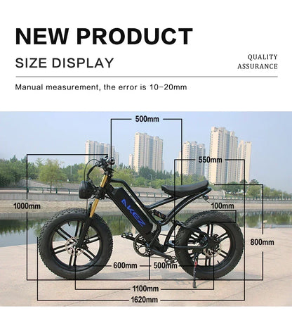 Electric Motorcycle Max 45 Miles Mountain  Off-Road Bike