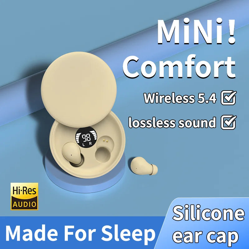 Wireless Bluetooth sleeping Headset Mini Invisible Earphones ,Waterproof