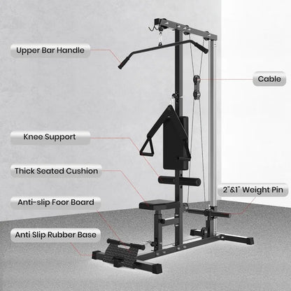 Multi-Functional Cable Machine with High Low Pulley Station