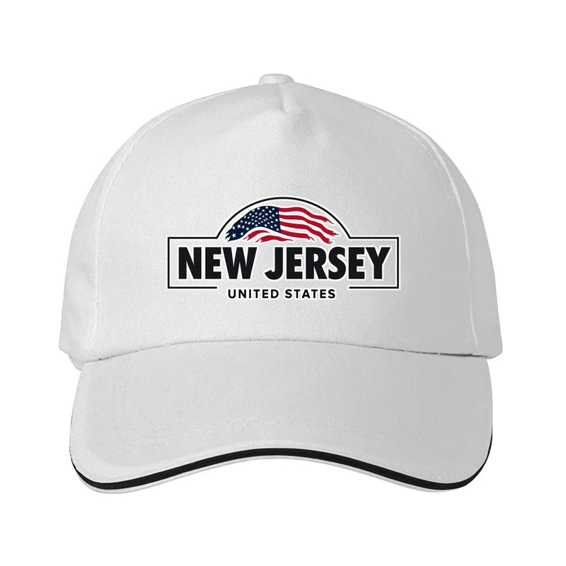 New Jersey American Flag  Sun protection cap