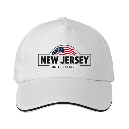 New Jersey American Flag  Sun protection cap