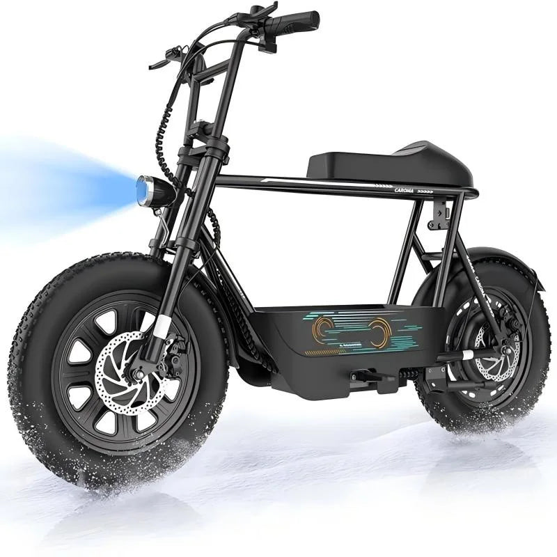 Peak 1200W Electric Scooter with Seat, 16 Inch Fat Tires