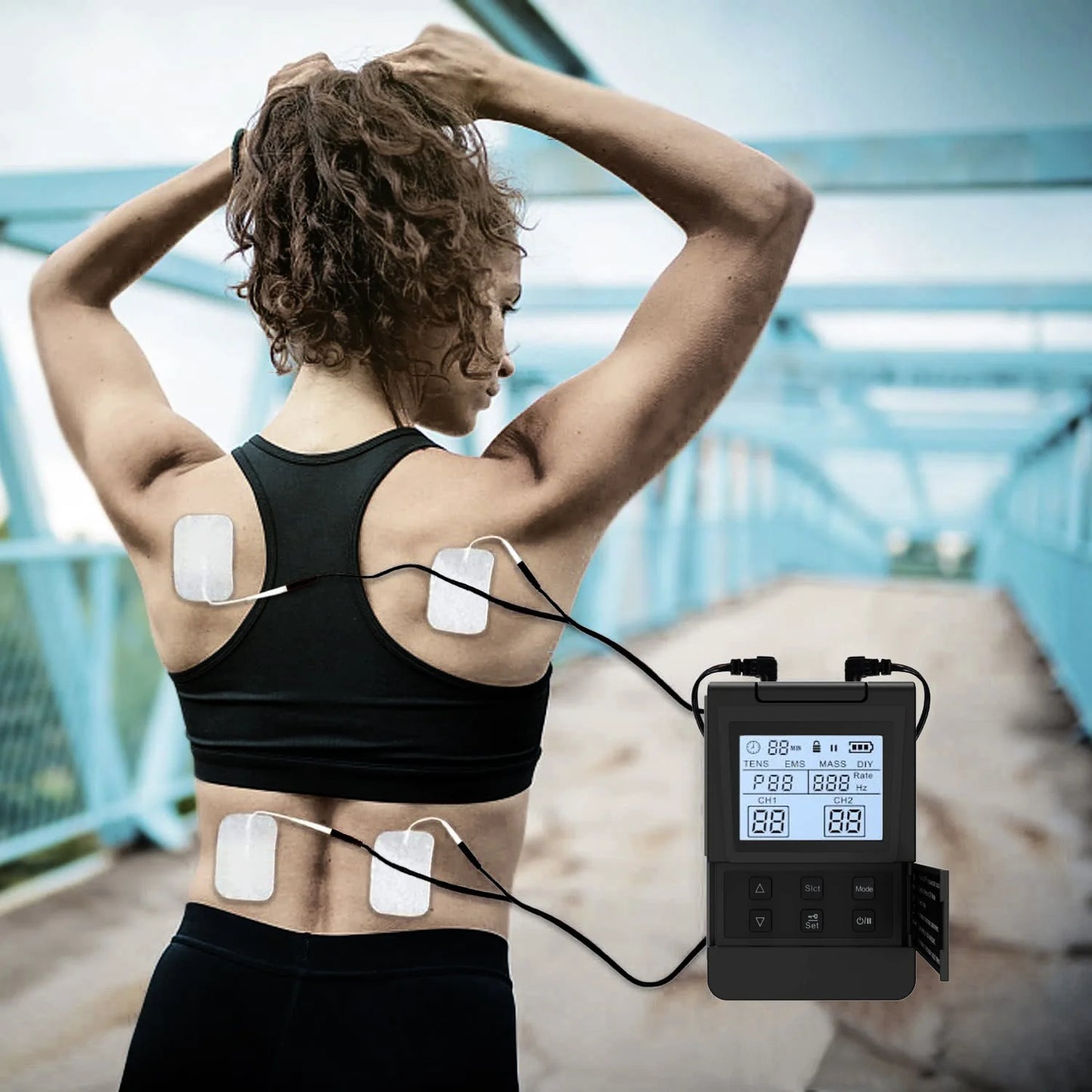 Electric Muscle Therapy Stimulator High-Frequency Adjustable Body Massage