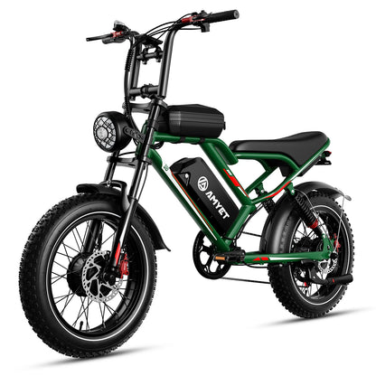 Adults  2000W Dual Motor  20" Electric E Bikes Mountain Moped