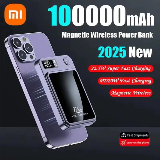 Magnetic Power Bank Wireless Fast Charger For iphone