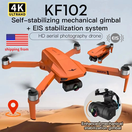 4K HD GPS Drone with Dual Camera 2-Axis Gimbal Optical Flow WiFi