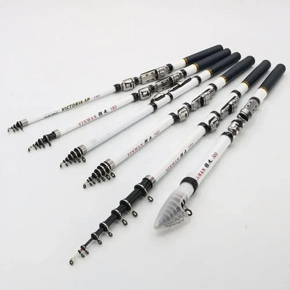 Carbon Fiber Spinning Fishing Rod Telescopic Mini Pole