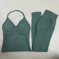 Women Backless Tank Tops High Waist Scrunch Gym Suit