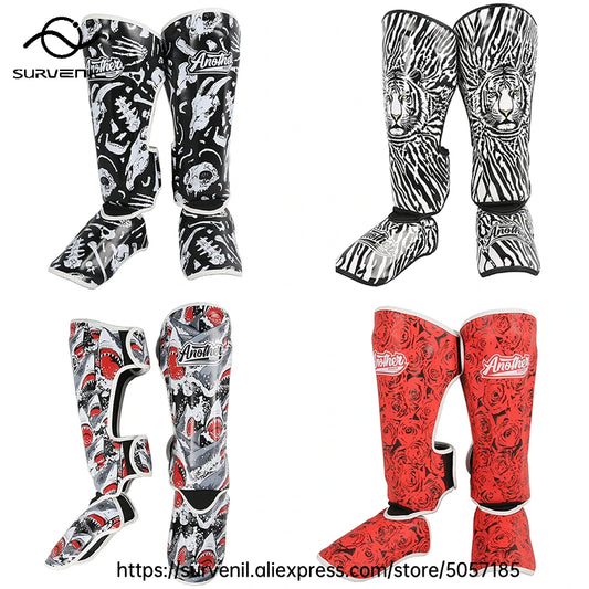 Shin Guards Kickboxing Muay Thai Leg Instep Protection Pads