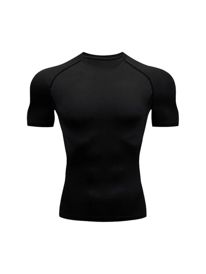 Men's Gym Training T Shirt, Breathable Compression