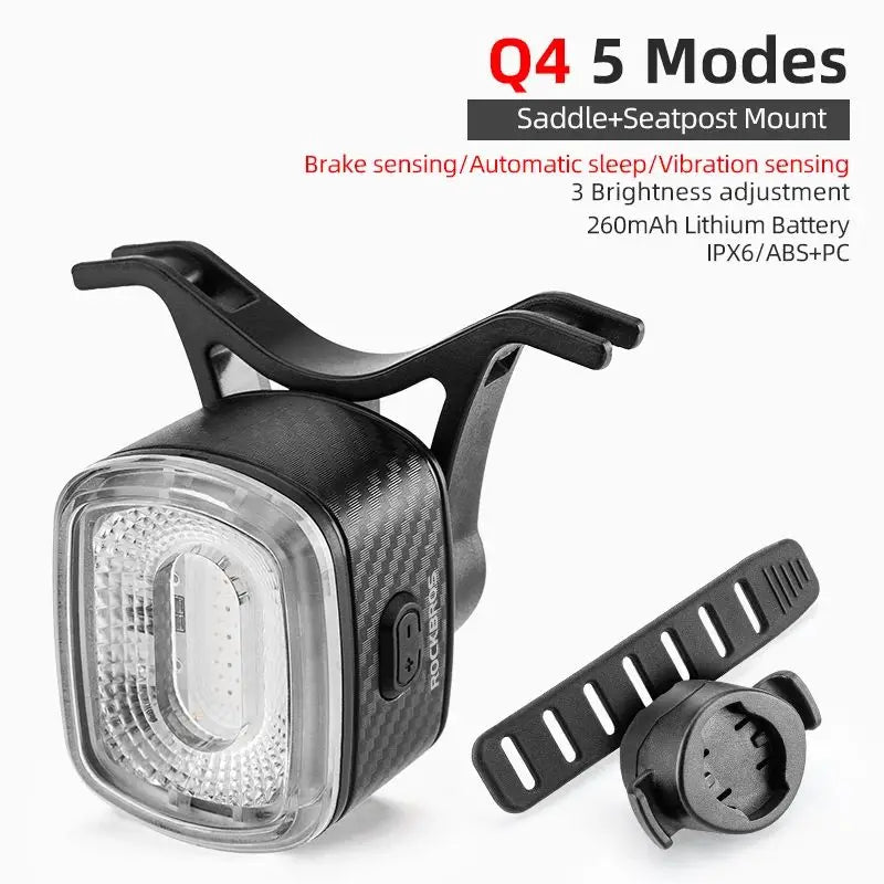 Smart Bicycle Brake  Rear Light Auto Stop