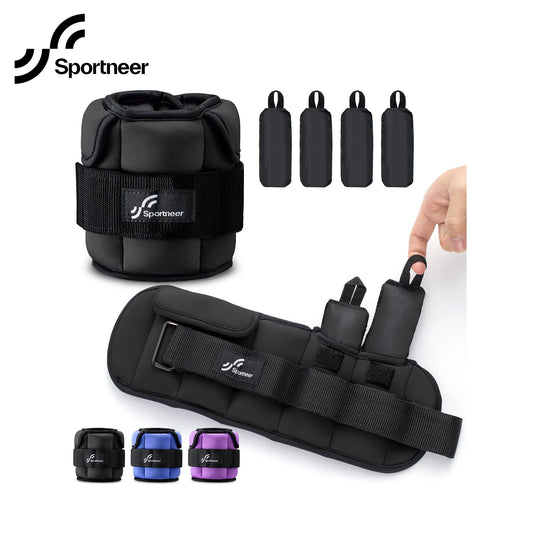 Sportneer Adjustable Wrist and ankle weights 1-10lbs Gym Fitness