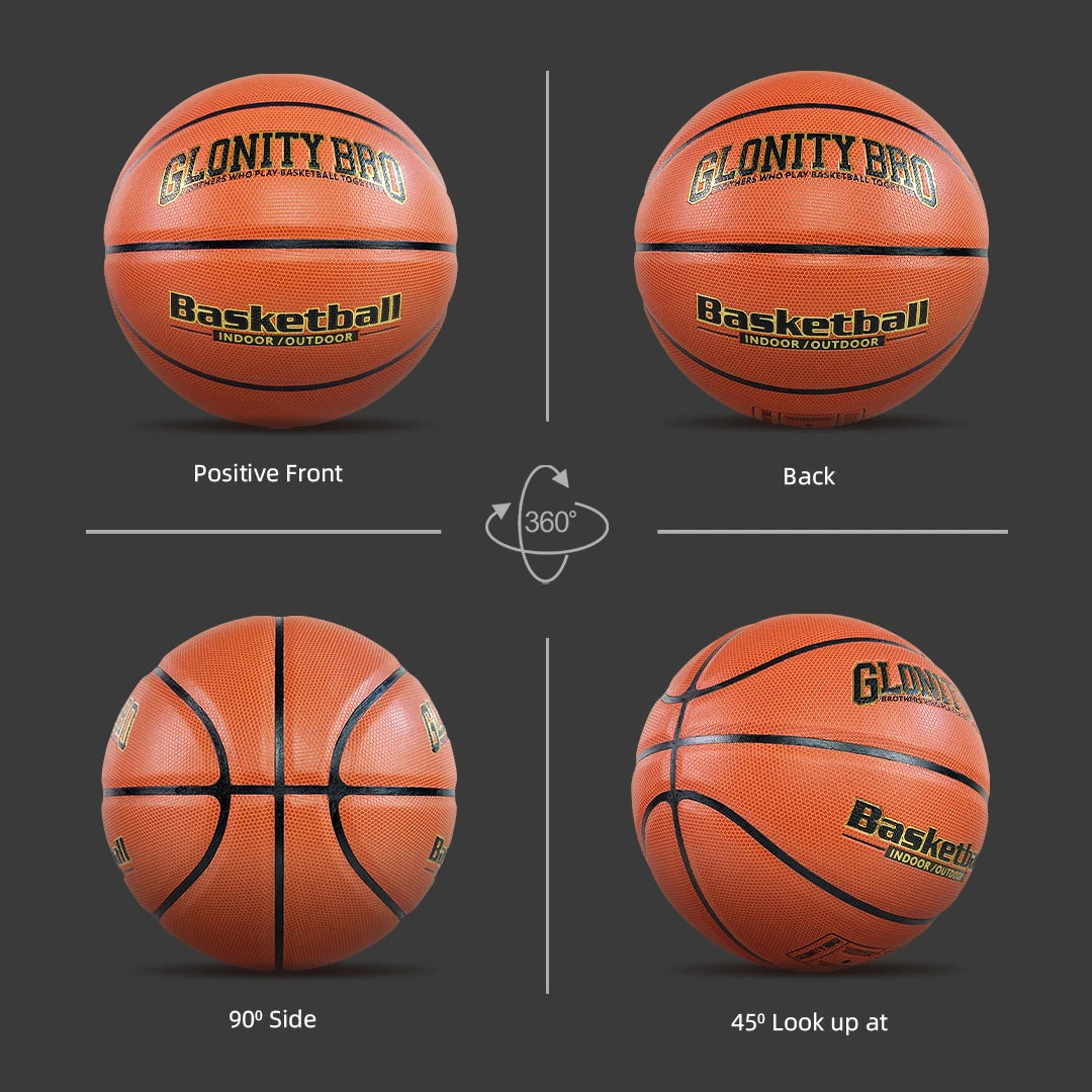 Customized Basketballs Size 7 Leather Wear-Resistant Game Training