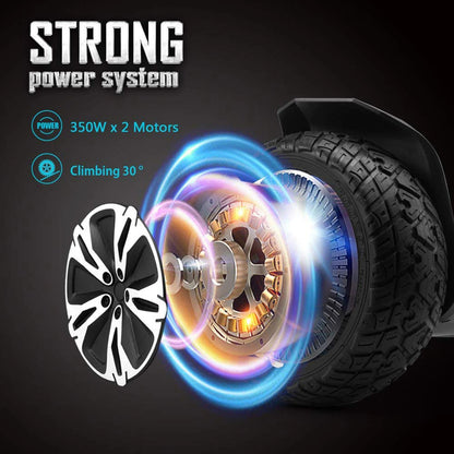 All Terrain Off Road Hoverboard with Bluetooth Speakers and LED Lights