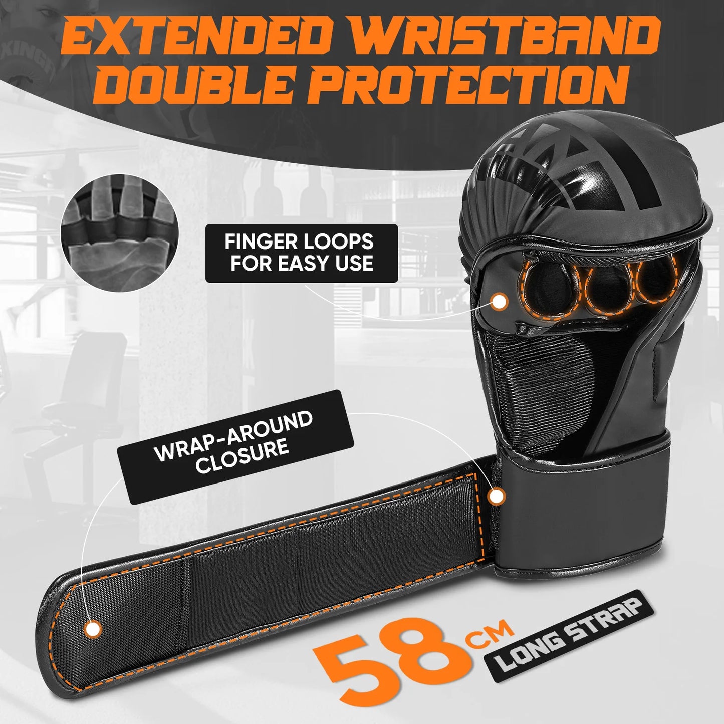 MMA Gloves Open Palm Sparring & Grappling Mitts