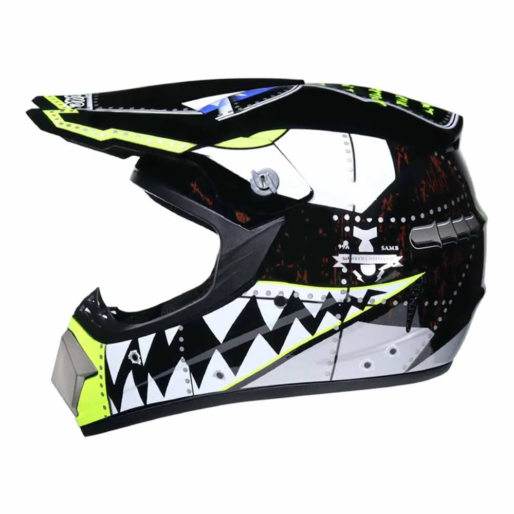 Motocross Helmets Purple Track Full face wear resistant