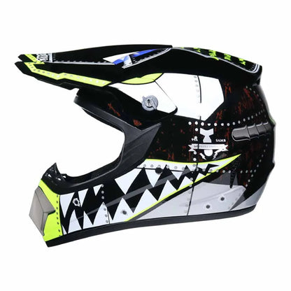 Motocross Helmets Purple Track Full face wear resistant