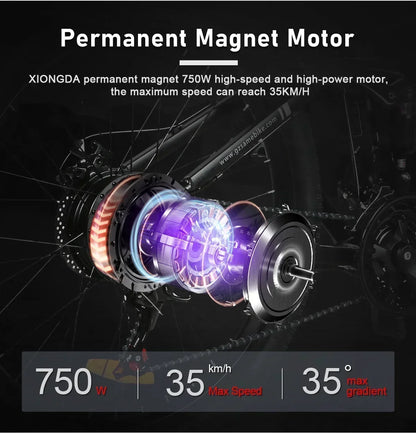 Mountain Off-Road Electric bicycle 750W Motor 26-inch tire