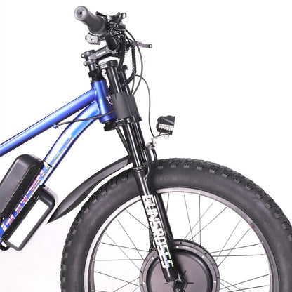 Electric Bicycle , Fat tire, Front and Rear, Double Drive, Mountain Bike