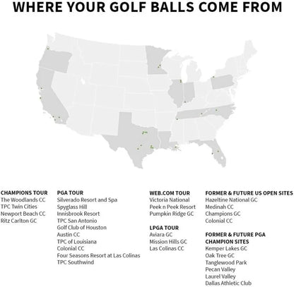 Lost Golf Balls Recycled & Used Near Mint Condition