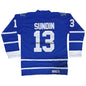 Mat Sundin, Borje Salming, Tiger Williams  hockey Jersey