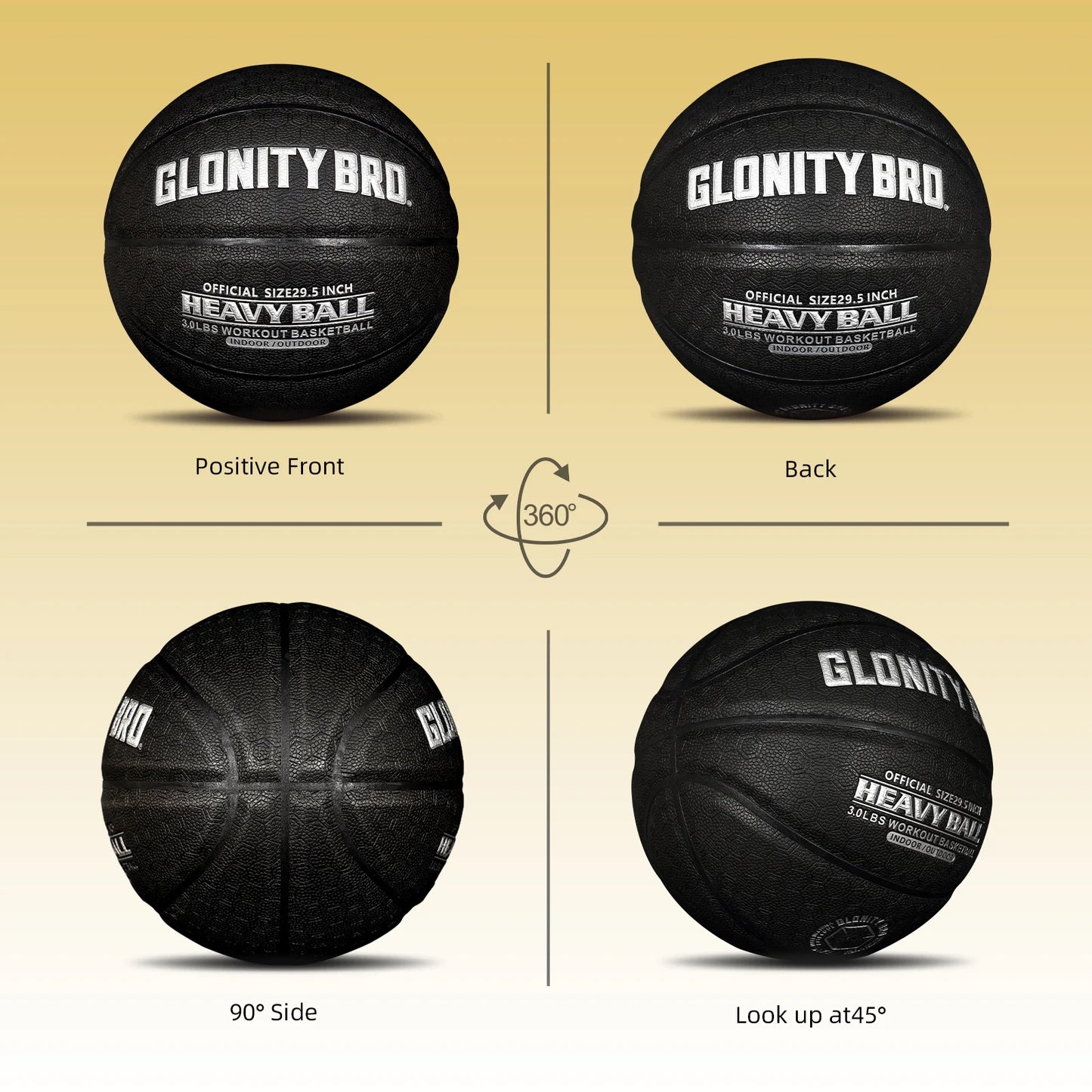 Training Heavy Basketball For Improving Handing Passing & Rebounding