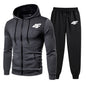 Men's 2 Piece Set Daily Hooded Sweatsuit