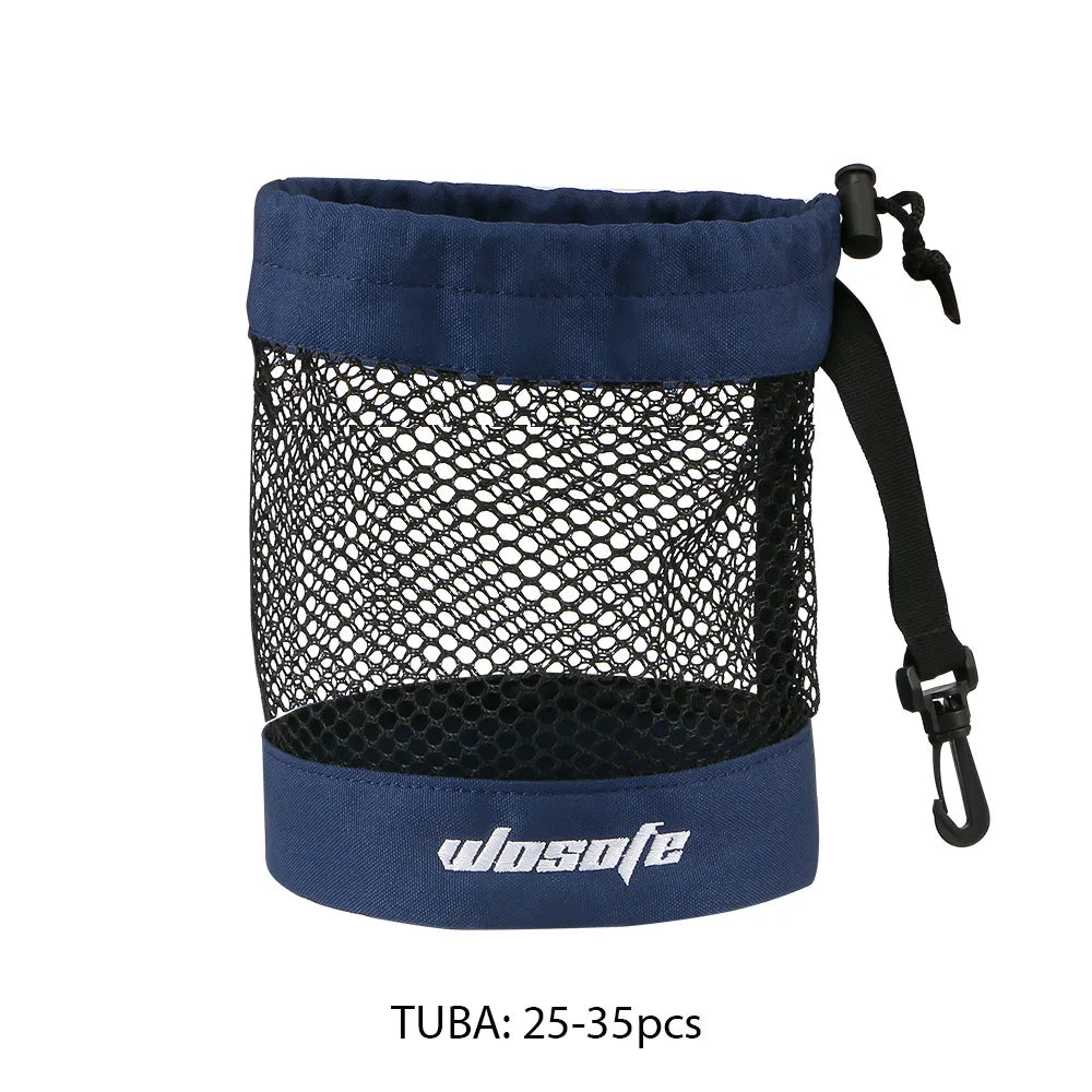 S/M/L Golf Nylon Net Bag Golf Balls Storage Pouch Bag with Durable Sports Mesh Net Bag Suitable for Outdoor Sports Gyms Travel