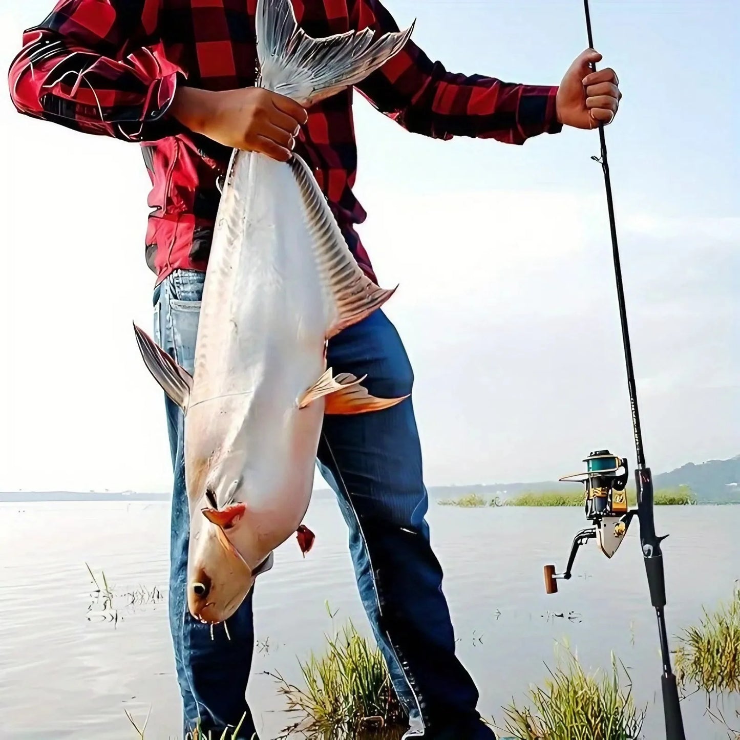 180cm/ 70.86inch Black and Golden Lure Rod
