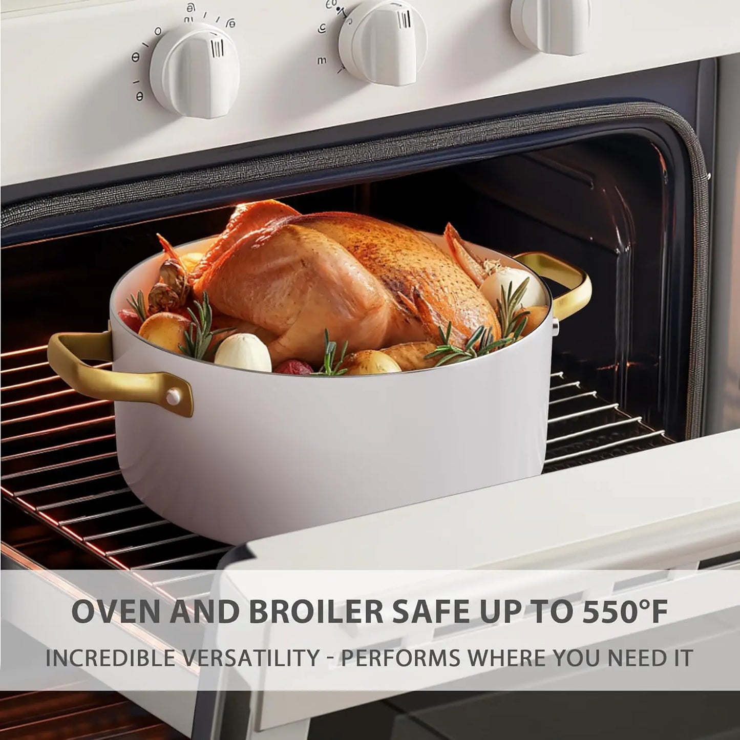Non Stick - Ceramic Cookware Set with Cooking Utensils