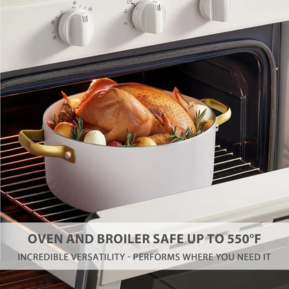 Non Stick - Ceramic Cookware Set with Cooking Utensils