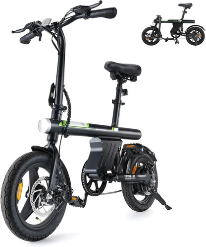 500W Motor, 20 mph Folding E-bike, with Smart Uphill
