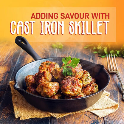 3PCS Cast Iron Skillet Set (6/8/10 Inch)  Pre-Seasoned
