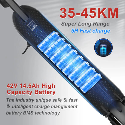 Smart Shock-absorbing Anti-skid Foldable Portable Electric Scooter