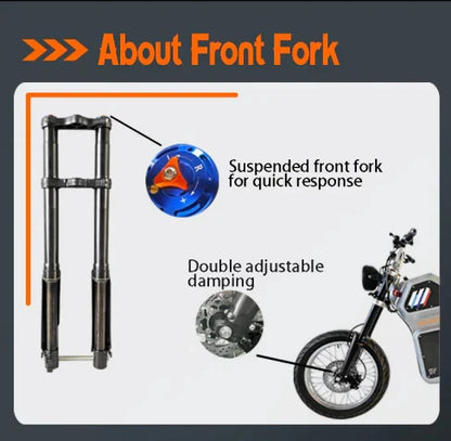 100KMH 62MPH  Electric Road Bike  Fat Tire Fardriver