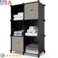 6 Cube Storage Organizer Closet Cabinet Shelf