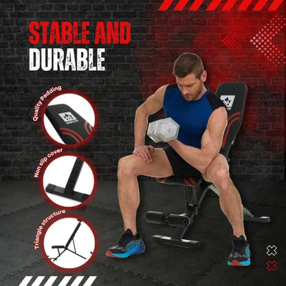 Adjustable Weight Bench - Professional Grade Equipment for Full Body Workout