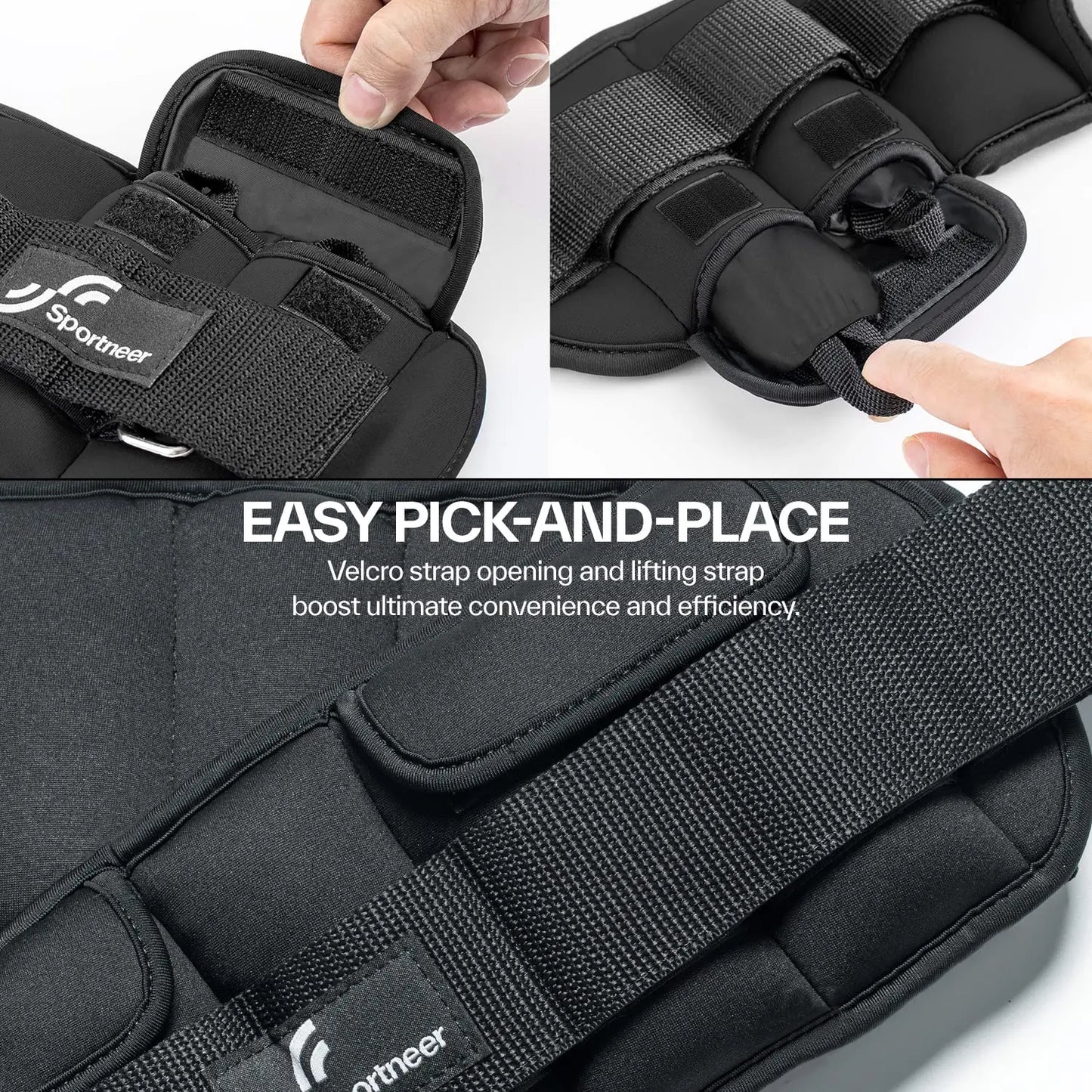 Sportneer Adjustable Wrist and ankle weights 1-10lbs Gym Fitness