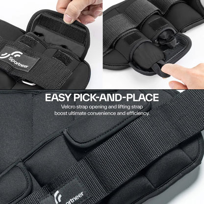 Sportneer Adjustable Wrist and ankle weights 1-10lbs Gym Fitness
