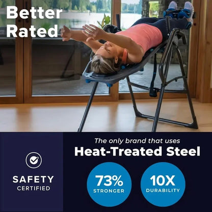 NewFitSpine X3 Inversion Table, Easy-to-Reach Ankle Lock, Back Pain Relief