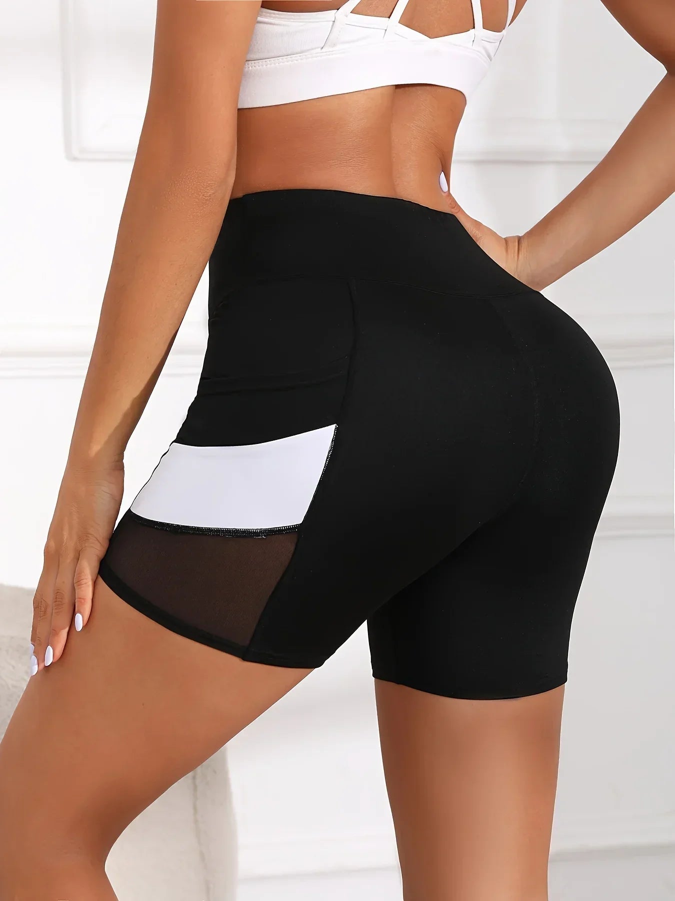 Women's High Waisted Yoga Shorts with Tummy Tuck