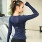 Women's Sports Wear For Fitness ,Seamless Long Sleeve