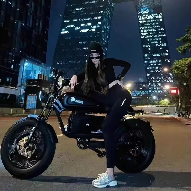 Adult Highway Electric Bike 20-inch Off-Road Fat Tires Ebike