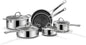 Non Stick, 10 Pcs Hybrid Stainless Steel Cookware Sets
