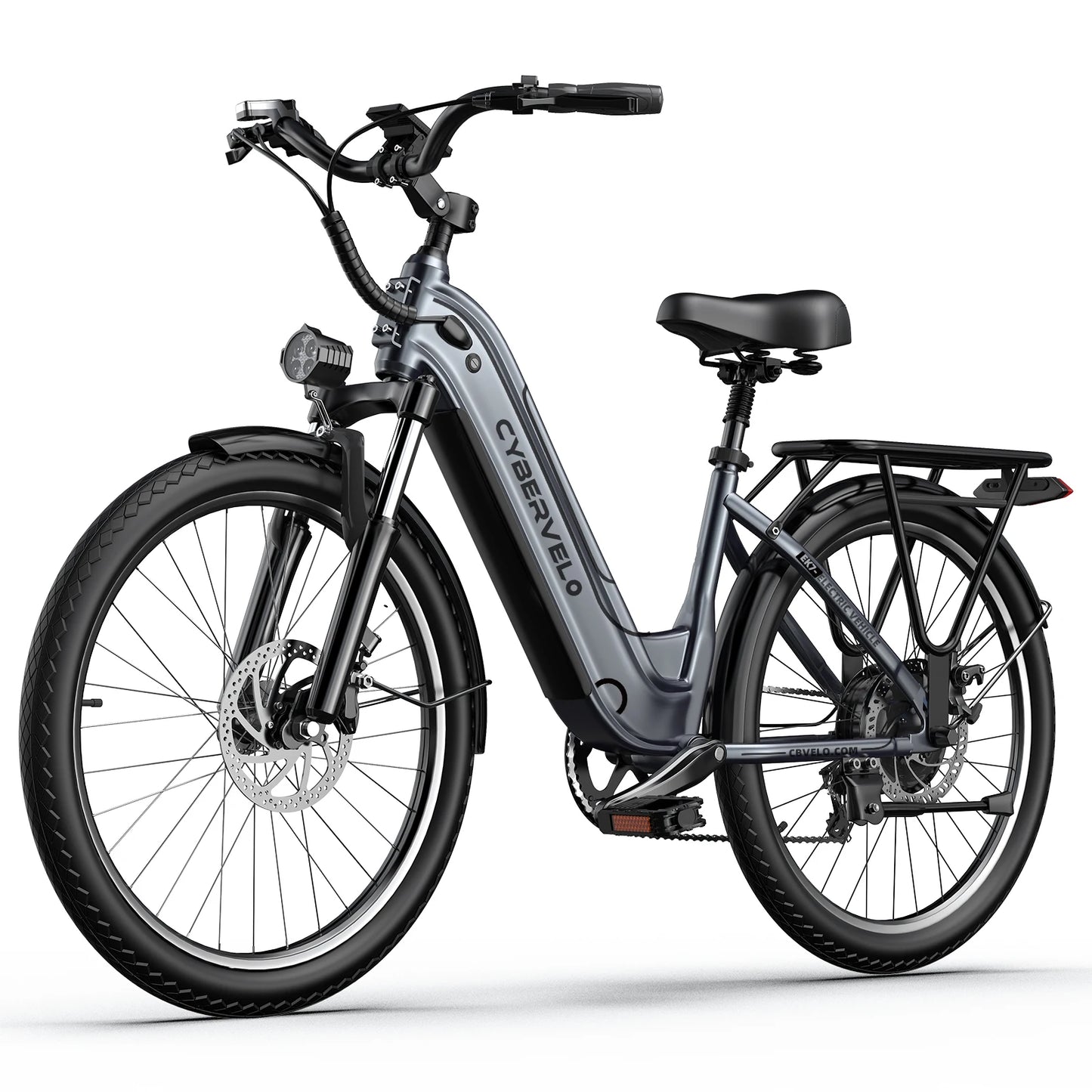 26" Electric E Bike with 7-Speed,1000 Peak