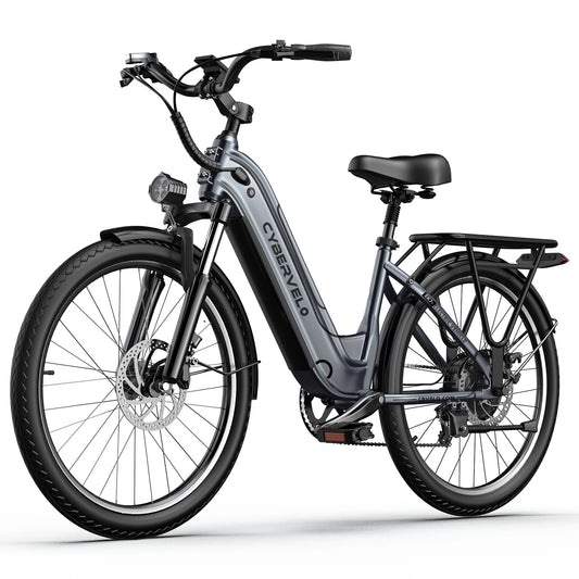 26" Electric E Bike with 7-Speed,1000 Peak